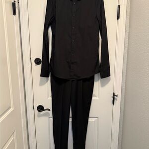 H&M Classic Black dress shirt and pants